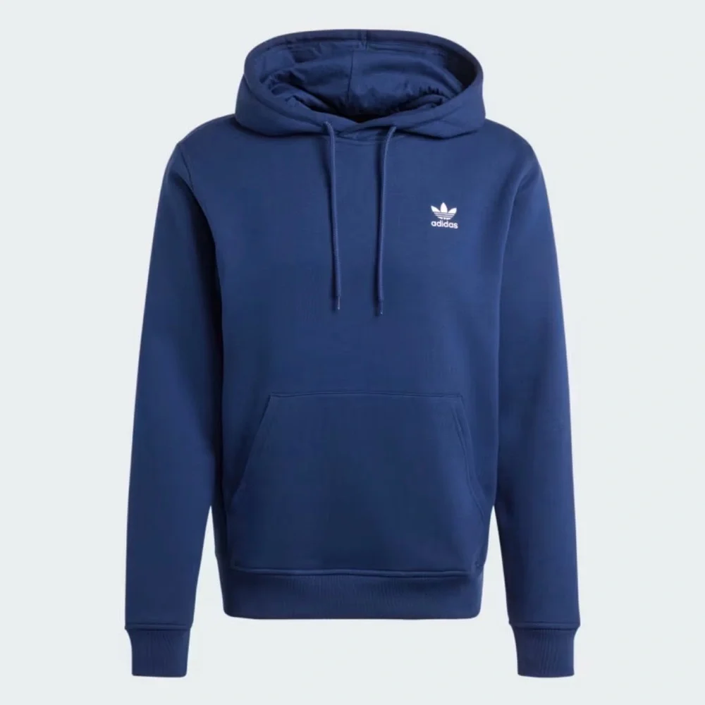 NWT [adidas] Trefoil Essentials Pullover Hoodie Hooded Sweatshirt Navy Men’s XS